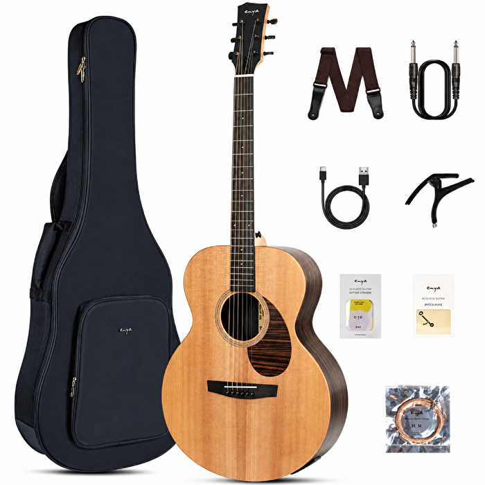 Enya EM-X1 PRO MAX SP1S Elektro Akustik Gitar